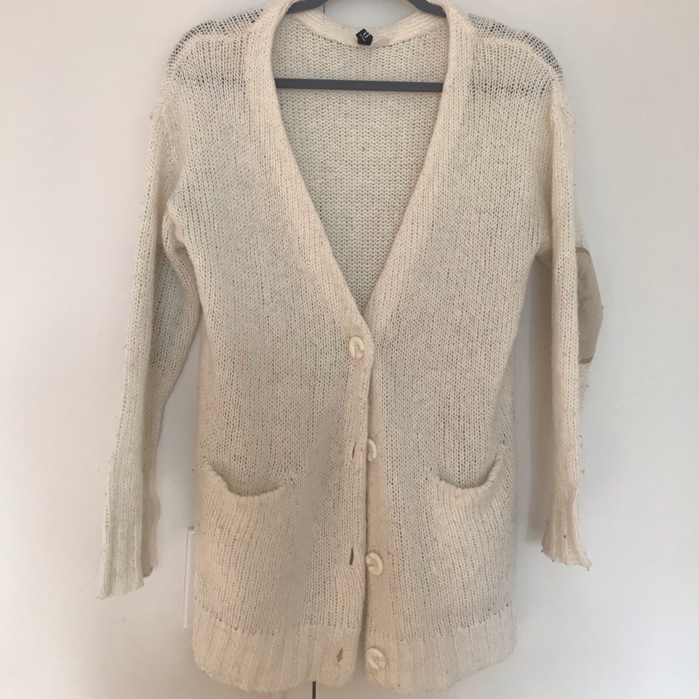 H&M cream knit cardigan